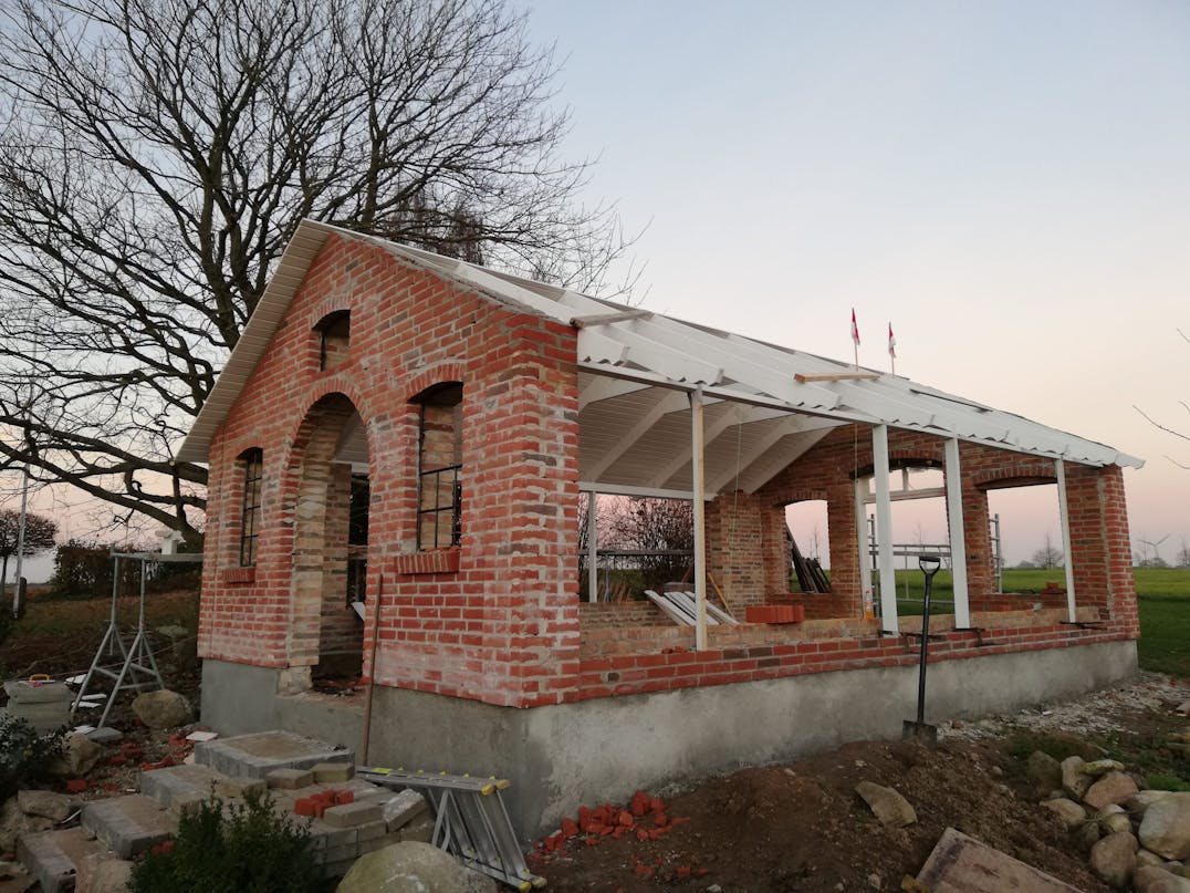 Orangeri av återvunnet material Orangeri av återvunnet material